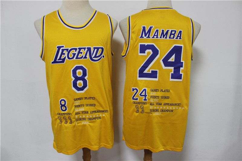Men Los Angeles Lakers #8 Bryant yellow Commemorative 2021 NBA Jersey->los angeles lakers->NBA Jersey